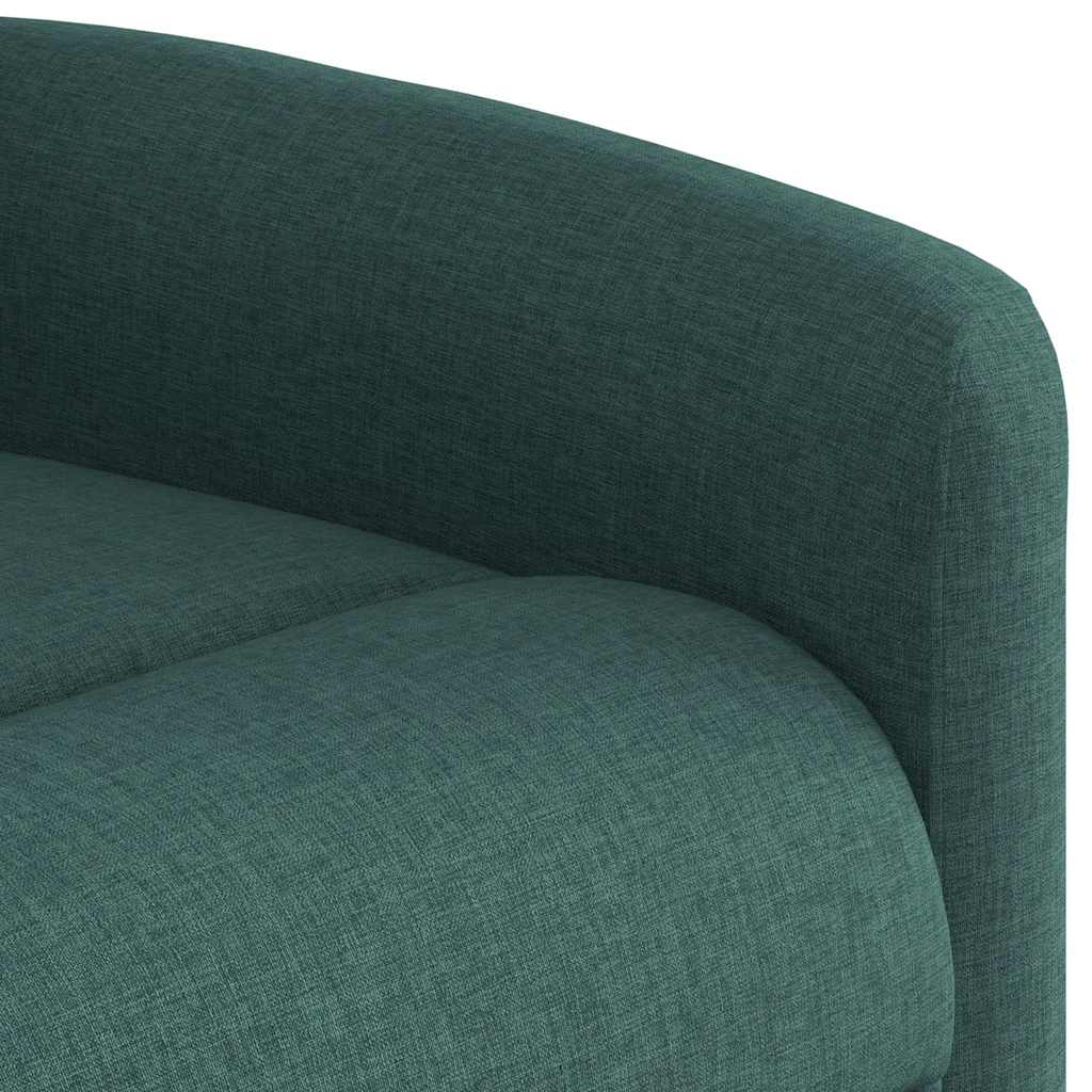 Poltrona Reclinabile in Tessuto Verde Scuro