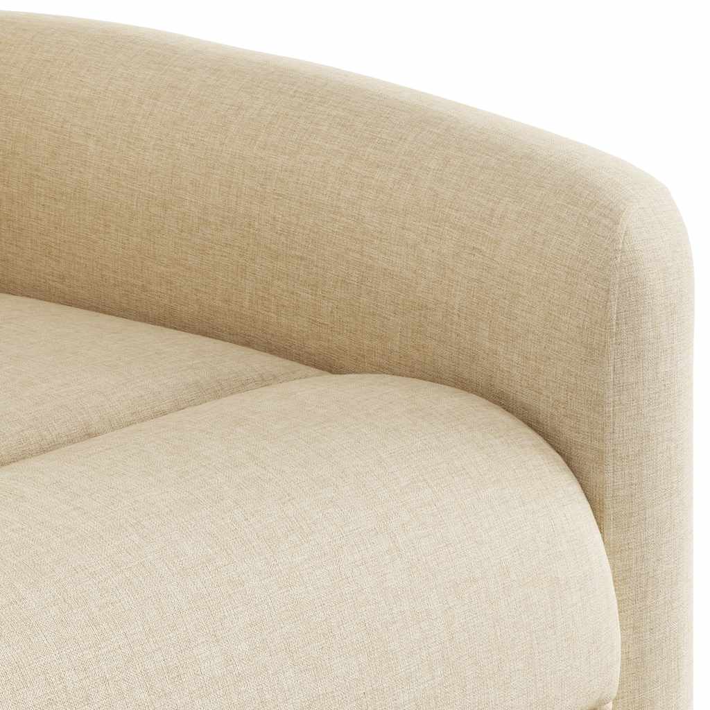 Poltrona Reclinabile in Tessuto Crema