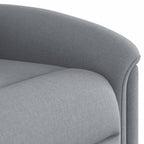 Poltrona Reclinabile in Tessuto Grigio Chiaro