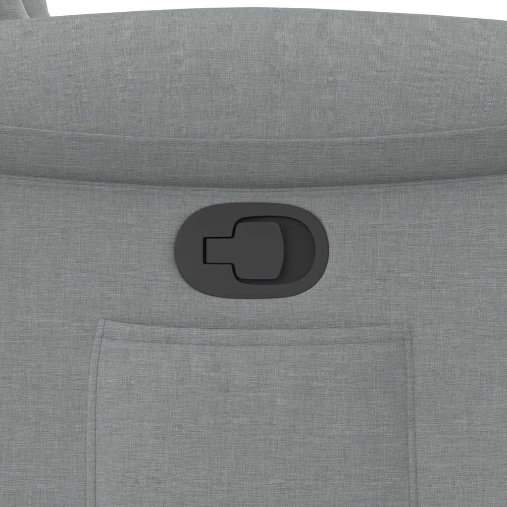 Poltrona Reclinabile in Tessuto Grigio Chiaro