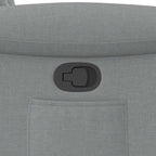 Poltrona Reclinabile in Tessuto Grigio Chiaro