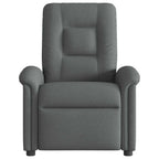 Poltrona Reclinabile in Tessuto Grigio Scuro