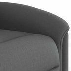 Poltrona Reclinabile in Tessuto Grigio Scuro