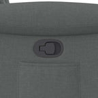 Poltrona Reclinabile in Tessuto Grigio Scuro