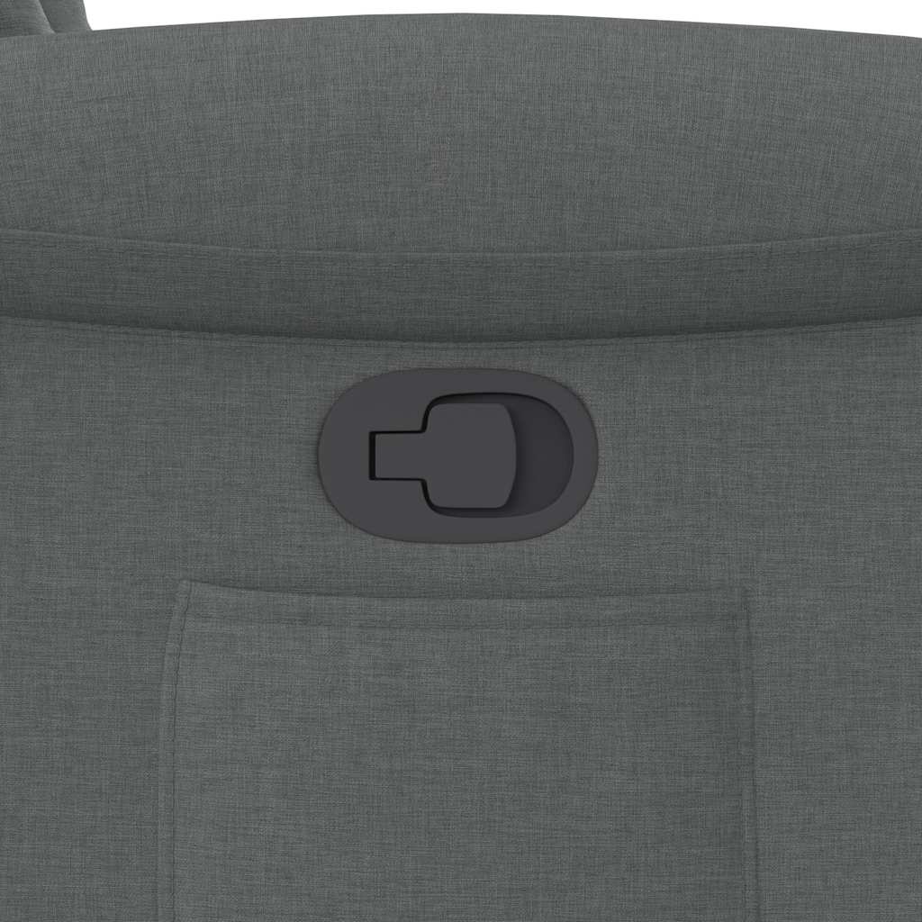 Poltrona Reclinabile in Tessuto Grigio Scuro