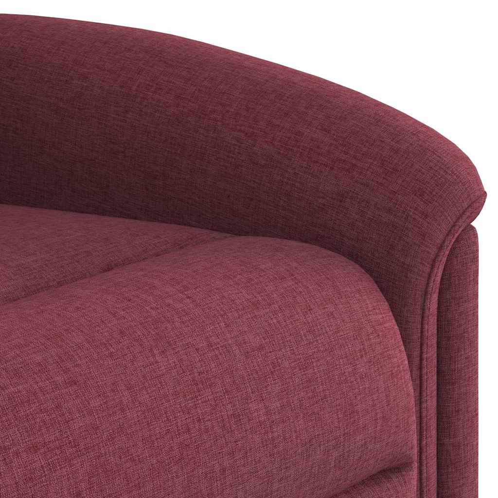 Poltrona Reclinabile in Tessuto Rosso Vino