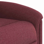 Poltrona Reclinabile in Tessuto Rosso Vino
