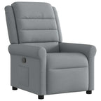 Poltrona Reclinabile in Tessuto Grigio Chiaro