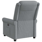 Poltrona Reclinabile in Tessuto Grigio Chiaro