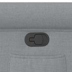 Poltrona Reclinabile in Tessuto Grigio Chiaro