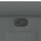 Poltrona Reclinabile in Tessuto Grigio Scuro