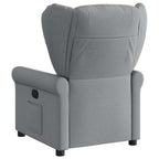 Poltrona Reclinabile in Tessuto Grigio Chiaro