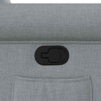 Poltrona Reclinabile in Tessuto Grigio Chiaro