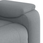 Poltrona Reclinabile in Tessuto Grigio Chiaro