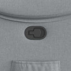 Poltrona Reclinabile in Tessuto Grigio Chiaro