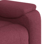 Poltrona Reclinabile in Tessuto Rosso Vino