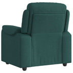 Poltrona Reclinabile in Tessuto Verde Scuro