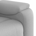 Poltrona Reclinabile in Tessuto Grigio Nuvola