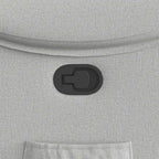 Poltrona Reclinabile in Tessuto Grigio Nuvola