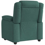 Poltrona Reclinabile in Tessuto Verde Scuro