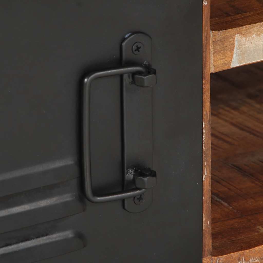 Tavolino Salotto Multicolore 90x50x36cm Legno Massello Recupero