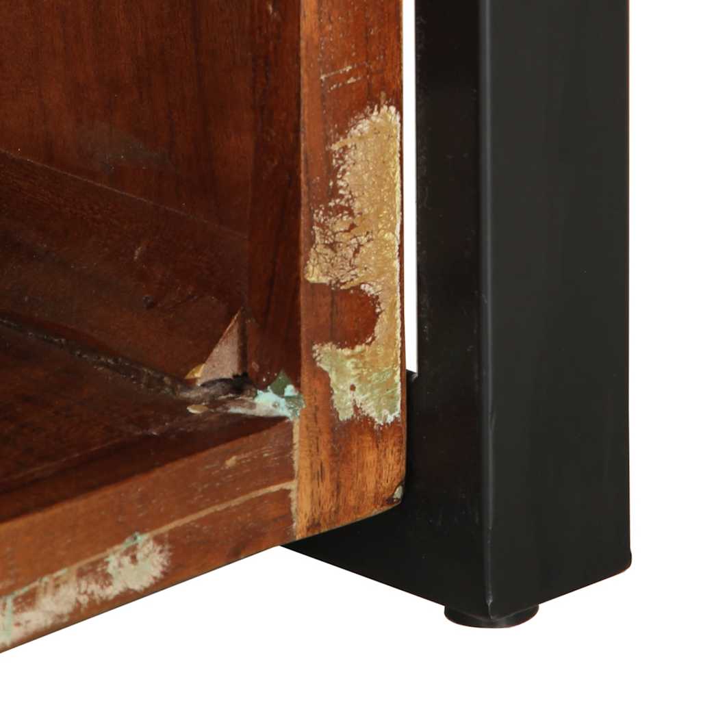 Tavolino Salotto Multicolore 90x50x36cm Legno Massello Recupero