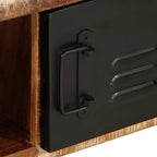 Tavolino Salotto Multicolore 90x50x36cm Legno Massello Recupero