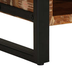 Tavolino Salotto Multicolore 90x50x36cm Legno Massello Recupero