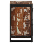 Comodino Multicolore 40x30x50 cm in Legno Massello Recupero