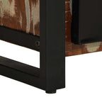 Comodino Multicolore 40x30x50 cm in Legno Massello Recupero