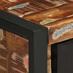 Comodini 2 pz Multicolore in Legno Massello di Mango Grezzo