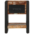 Comodino Multicolore 35x34x45 cm in Legno Massello Recupero