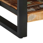 Comodini 2 pz Multicolore in Legno Massello di Mango Grezzo