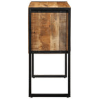 Tavolo Consolle 90x35x75 cm in Legno Massello di Mango Grezzo