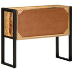 Tavolo Consolle 90x35x75 cm in Legno Massello di Mango Grezzo