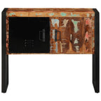 Tavolo Consolle Multicolore 90x35x75 cm Legno Massello Recupero