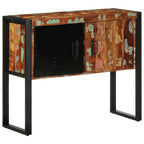 Tavolo Consolle Multicolore 90x35x75 cm Legno Massello Recupero
