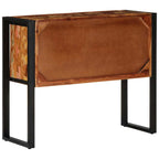 Tavolo Consolle Multicolore 90x35x75 cm Legno Massello Recupero