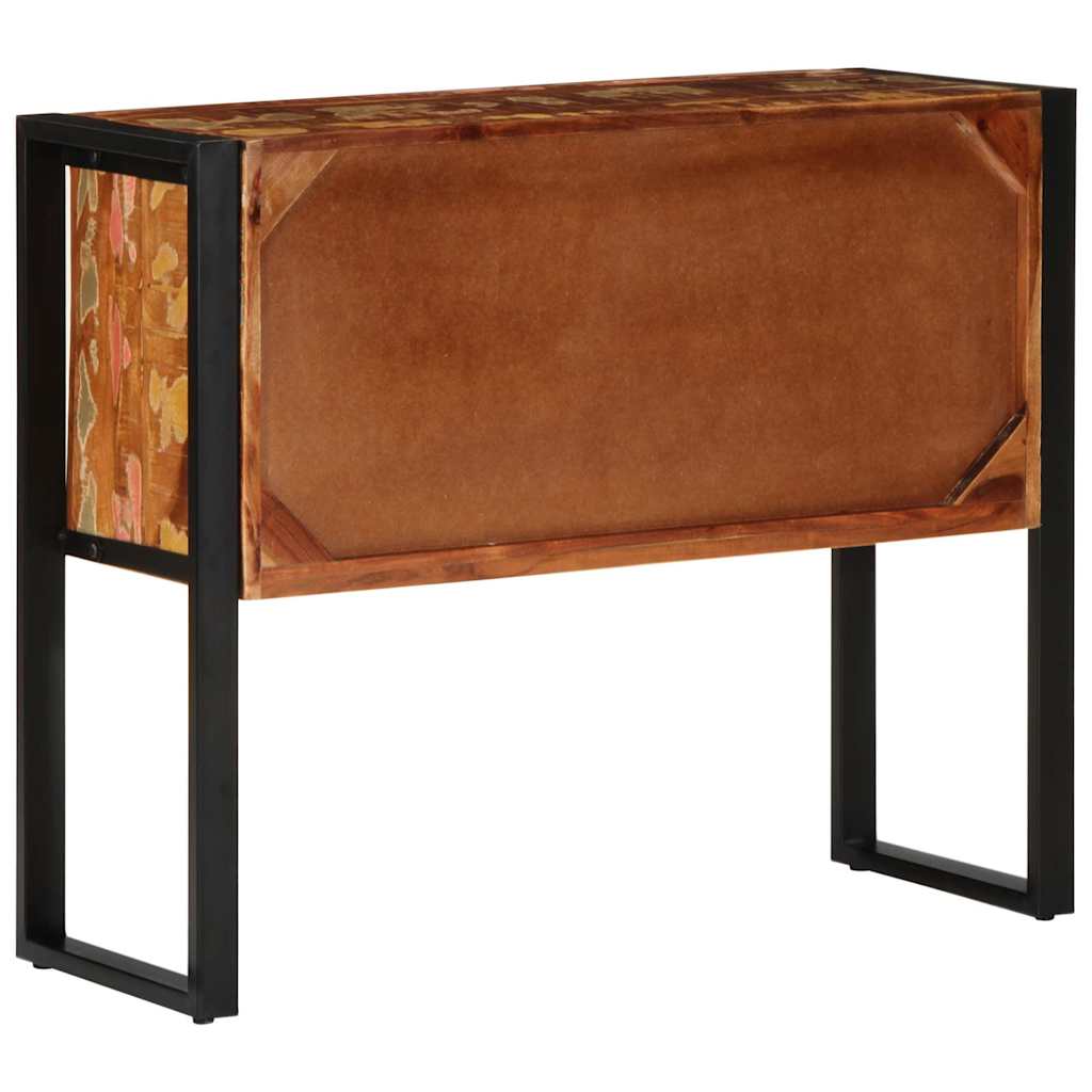 Tavolo Consolle Multicolore 90x35x75 cm Legno Massello Recupero