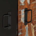 Tavolo Consolle Multicolore 90x35x75 cm Legno Massello Recupero