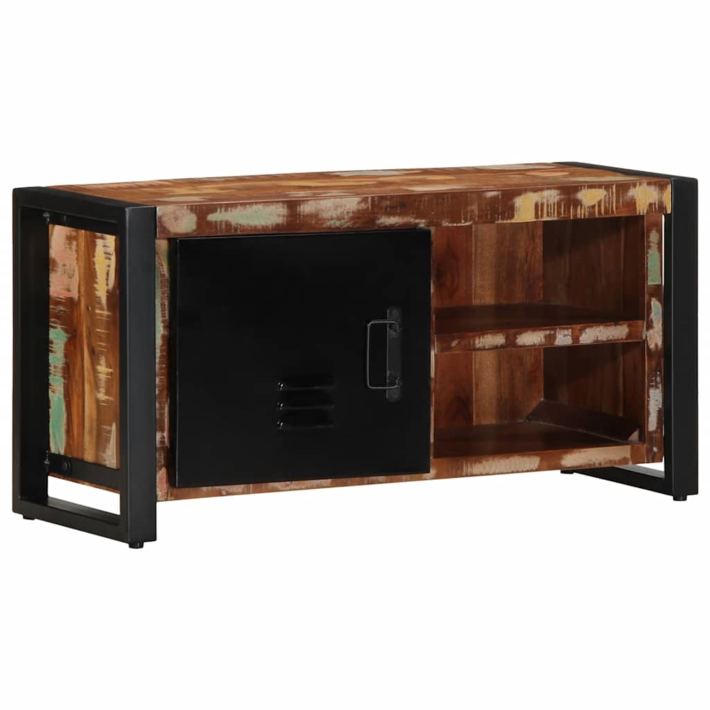 Mobile Porta TV 80x30x40 cm in Legno Massello di Recupero