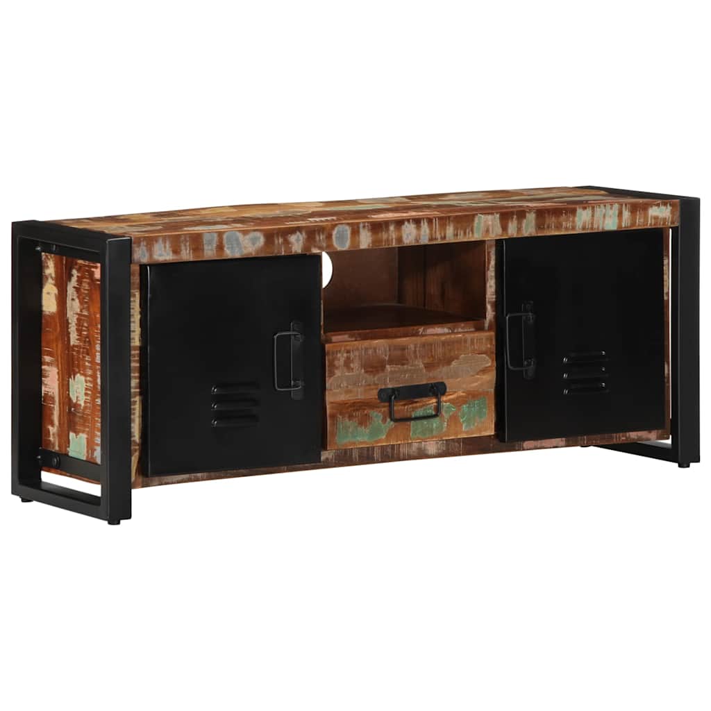 Mobile Porta TV 100x30x40 cm in Legno Massello di Recupero