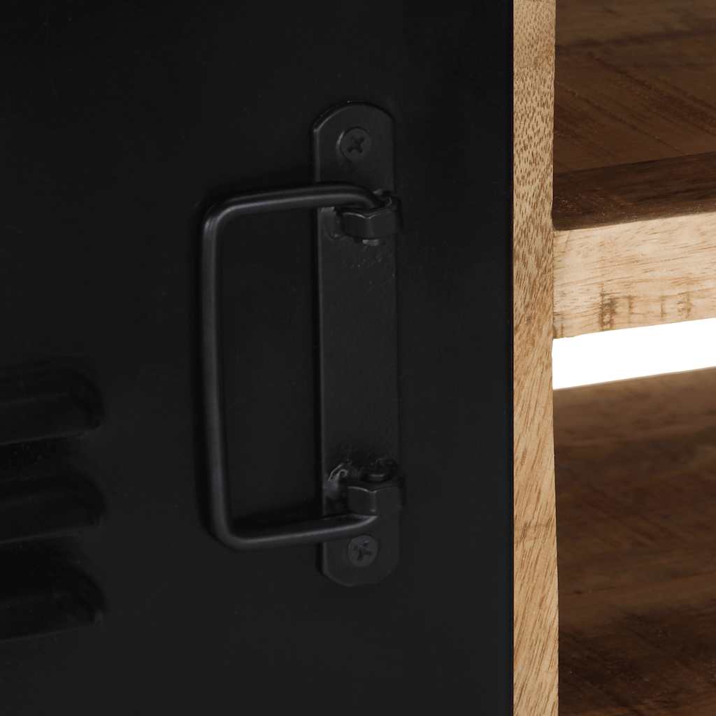 Mobile Porta TV 80x30x35 cm in Legno Massello di Mango Grezzo