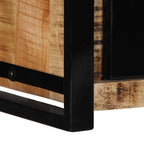 Mobile Porta TV 80x30x35 cm in Legno Massello di Mango Grezzo