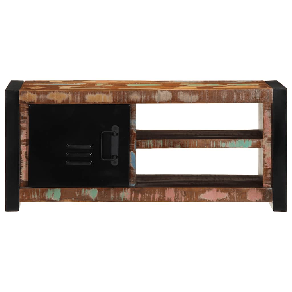 Mobile Porta TV 80x30x35 cm in Legno Massello di Recupero