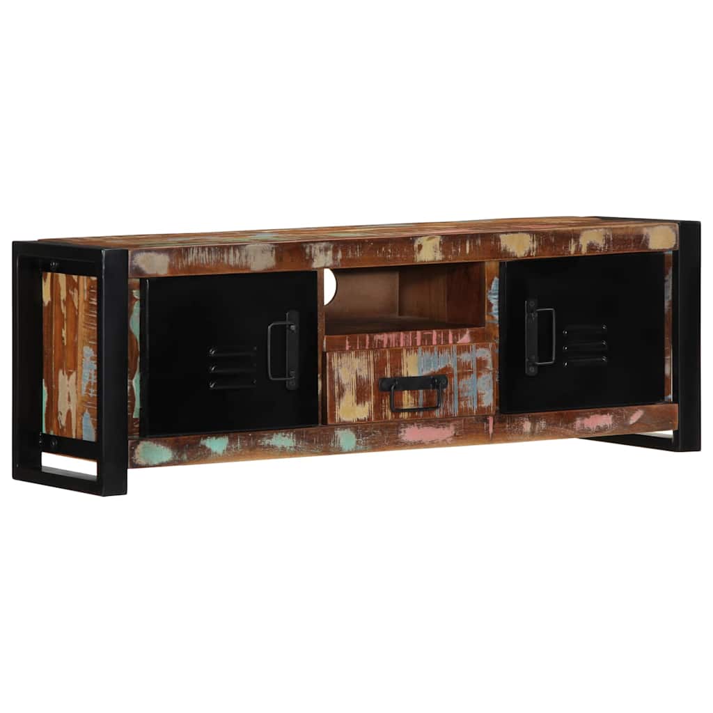 Mobile Porta TV 100x30x35 cm in Legno Massello di Recupero