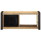 Mobile Porta TV 80x30x35 cm in Legno Massello di Mango Grezzo