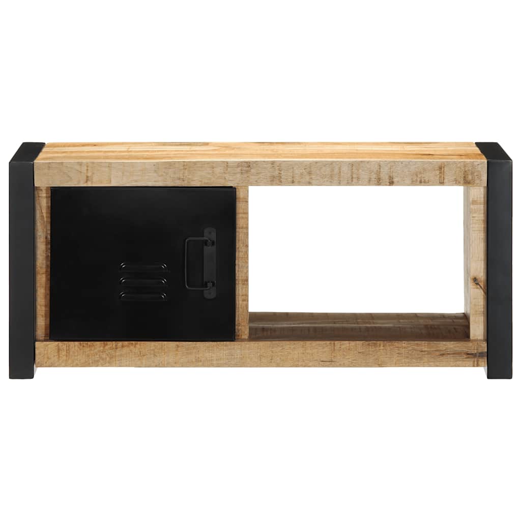 Mobile Porta TV 80x30x35 cm in Legno Massello di Mango Grezzo