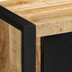 Mobile Porta TV 80x30x35 cm in Legno Massello di Mango Grezzo