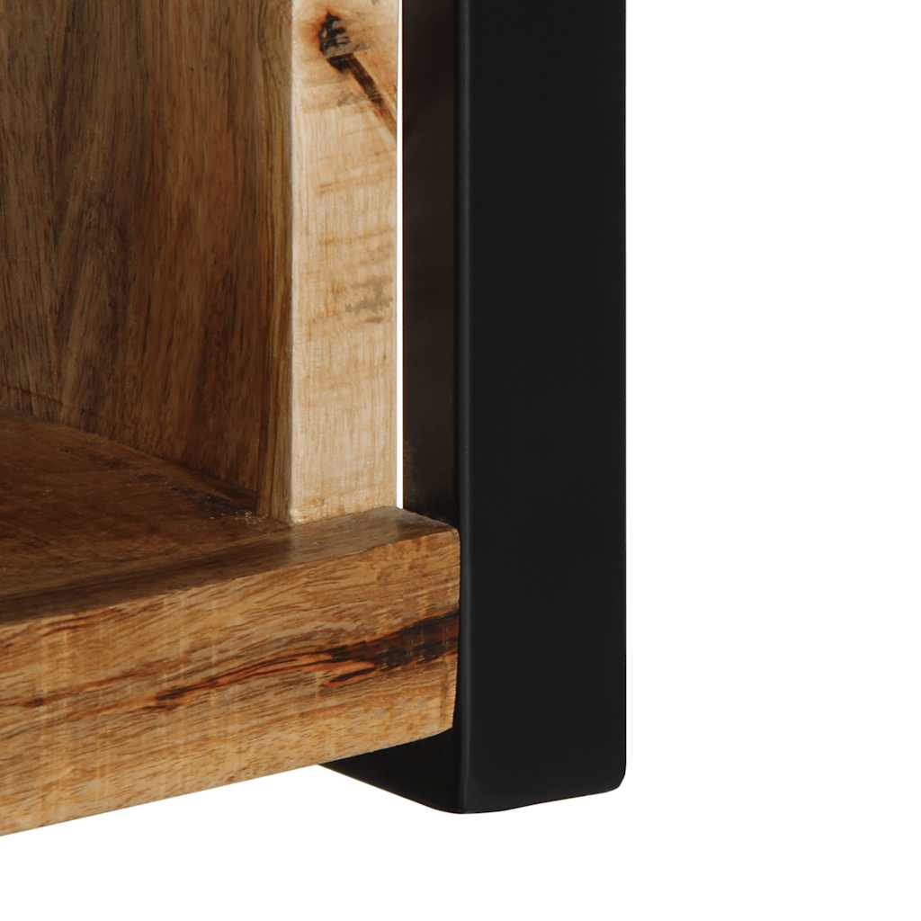 Mobile Porta TV 80x30x35 cm in Legno Massello di Mango Grezzo